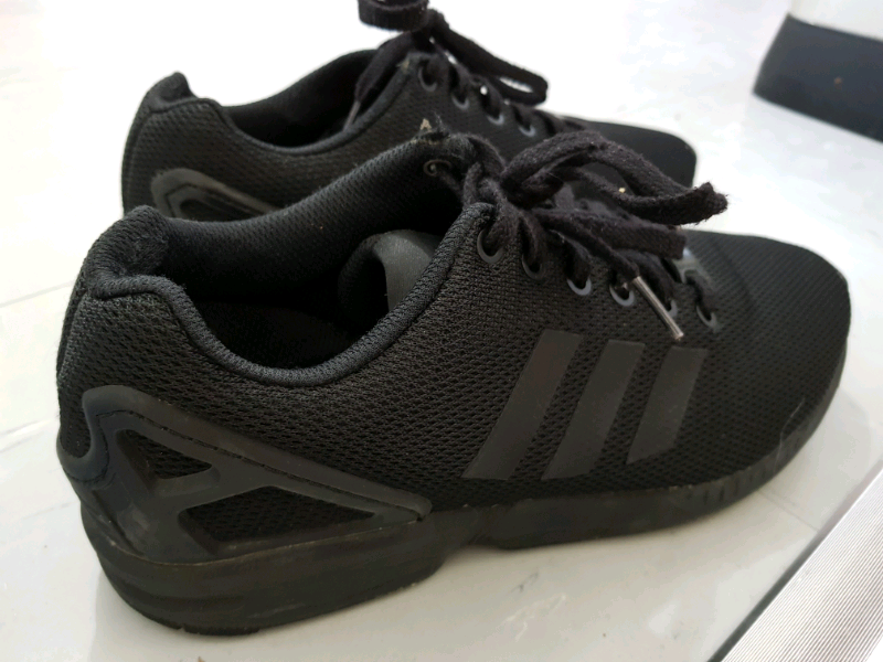 Black Adidas Originals ZX Flux trainers 